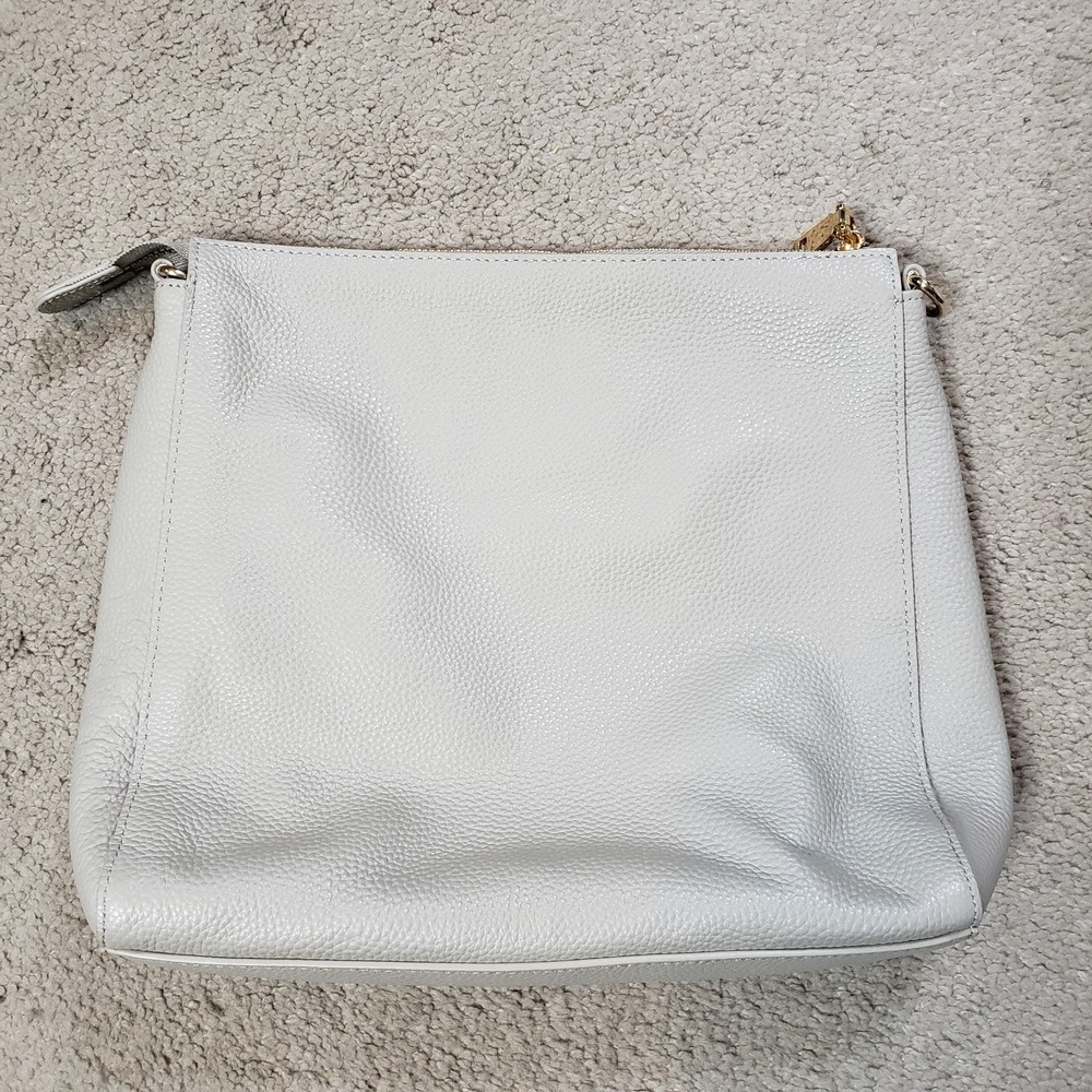 Pom Pom London Leather Westminster Messnger Bag Stone w/ Matching Crossbody READ - Picture 3 of 12